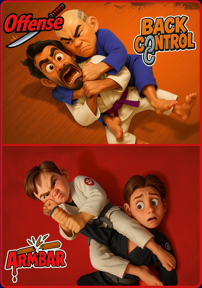 Orange to red offensive card