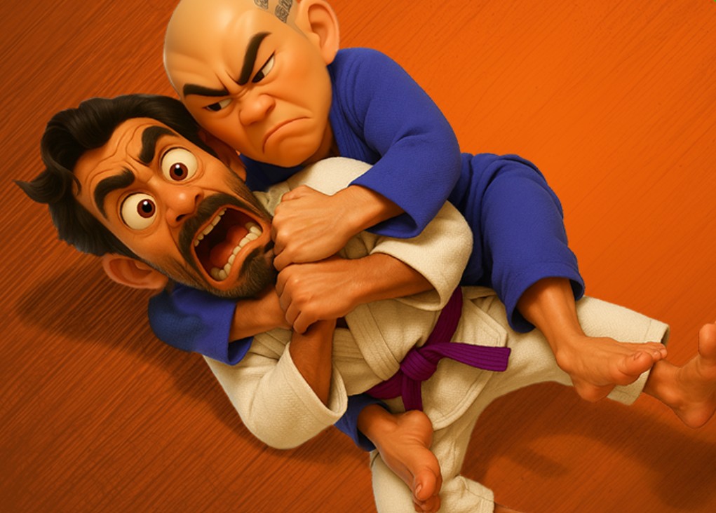 Back control position in Brazilian Jiu-Jitsu